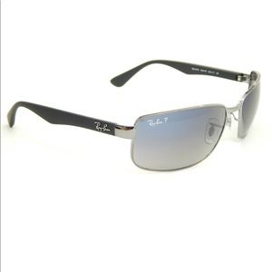 RayBan Gunmetal/Blue Gradient Polarized Sunglasses